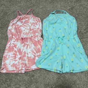2 cotton rompers